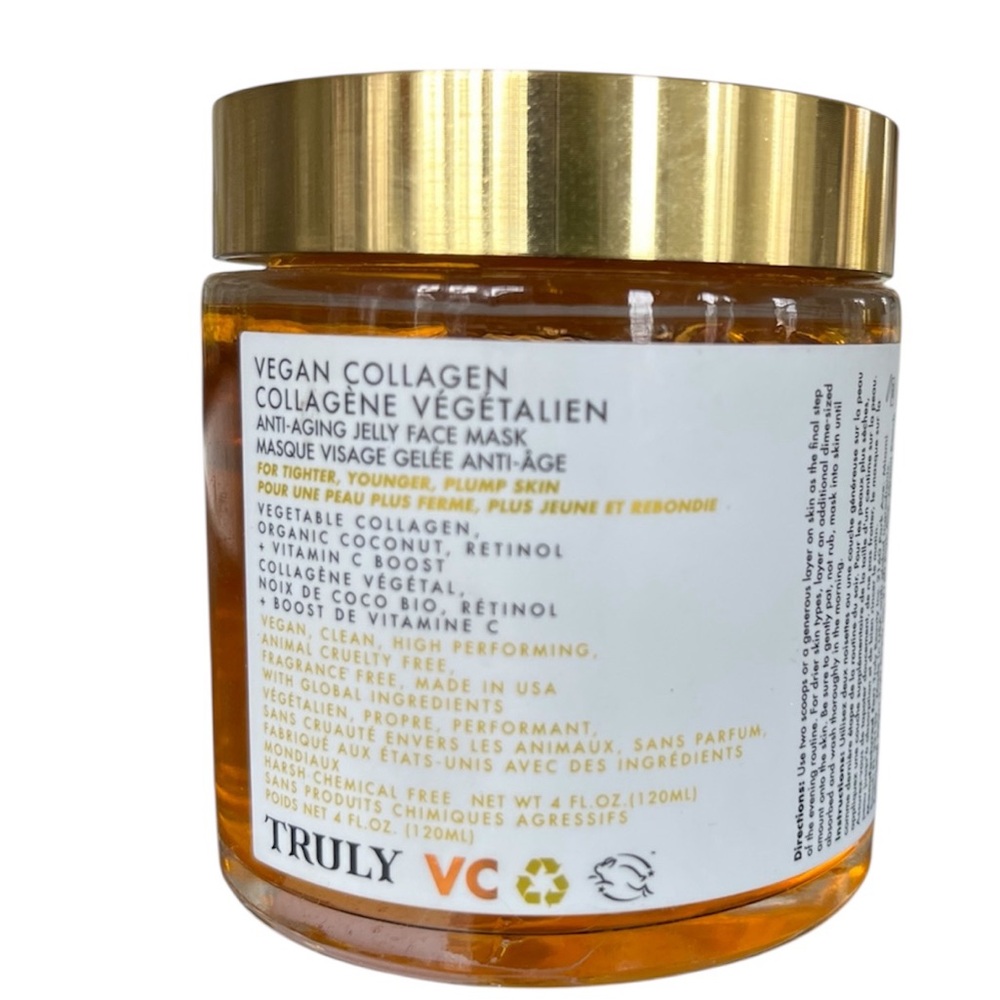 TRULY vegan collagen, anti-aging jelly face mask 4 fl oz